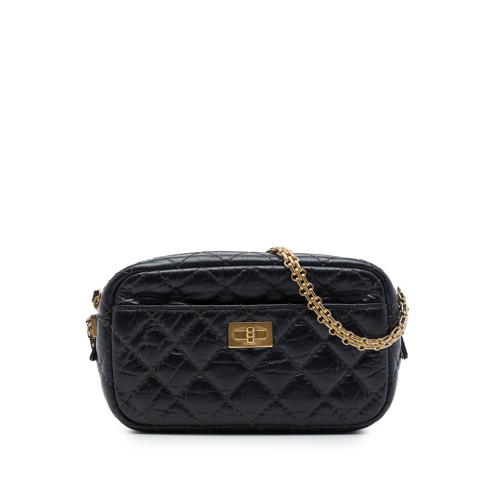 Pre-Loved Chanel Mini Quilted Aged Calfskin Reissue Camera Bag